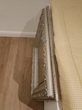 Espejo Vintage clásico Marco Decorado Plata