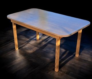 Mesa de comedor de roble americano