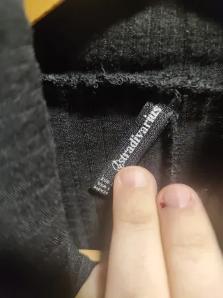 Vestido negro Stradivarius Talla L