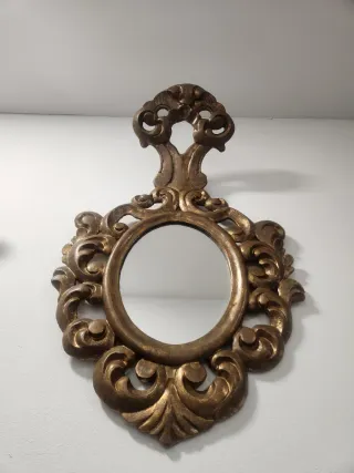 Pareja Cornucopias Antiguas Doradas