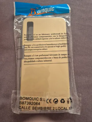 Funda móvil A50 360 color oro