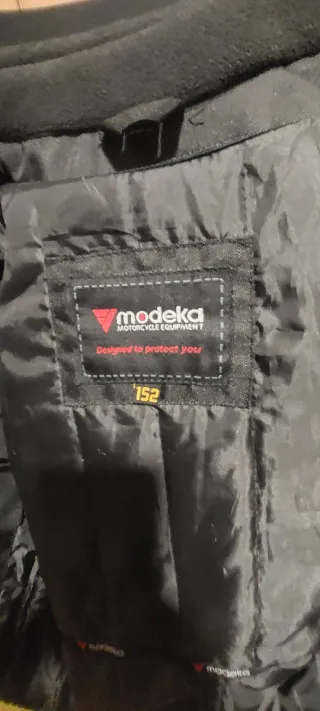 Chaqueta Moto Niño Negra y Flúor