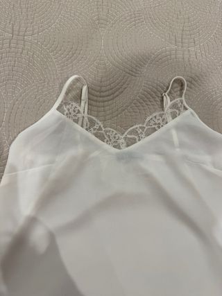 Top Shein Blanco Encaje