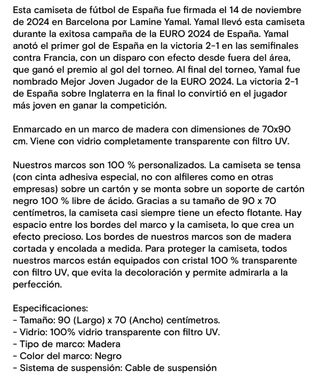 Camiseta Lamine Yamal Firmada certificada