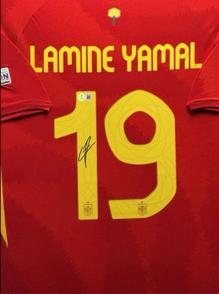 Camiseta Lamine Yamal Firmada certificada