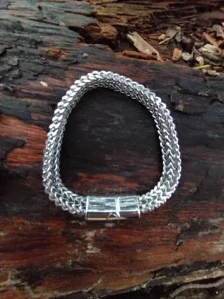 Pulsera Acero Inoxidable Trenzado Unisex