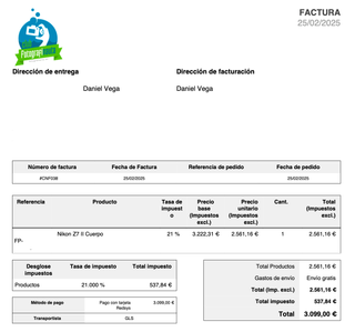 Nikon Z7 II - Como nueva, con factura y accesorios