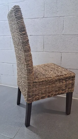 Sillas de comedor de fibra natural (4)
