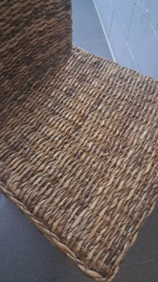 Sillas de comedor de fibra natural (4)