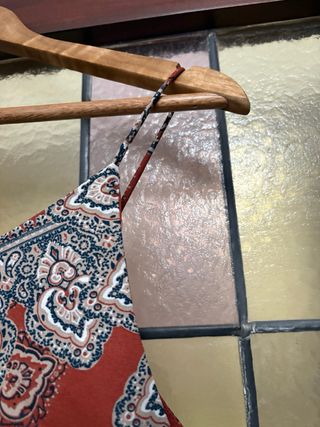 Camiseta tirantes Only estampada teja T.36