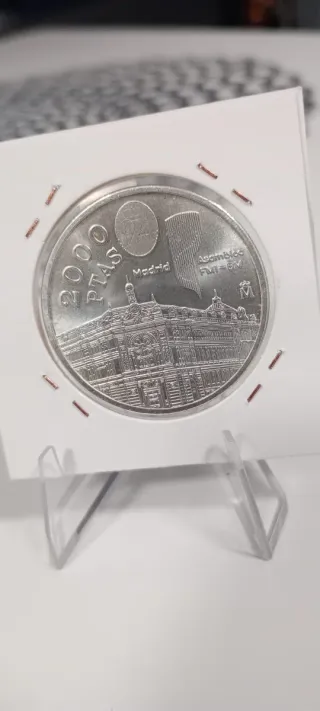 Moneda de Plata 2000 PTAS Madrid Asamblea