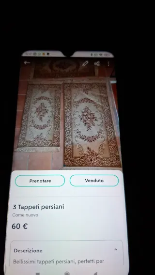 3 tappeti persiani beige e rosa