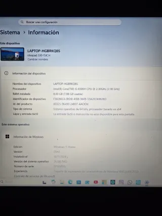 Portátil Lenovo Ideapad 330 Negro/Gris
