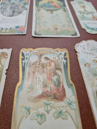 Lote de 10 estampas religiosas