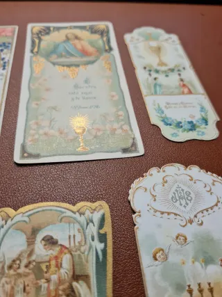 Lote de 10 estampas religiosas