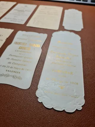 Lote de 10 estampas religiosas