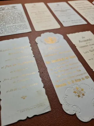 Lote de 10 estampas religiosas