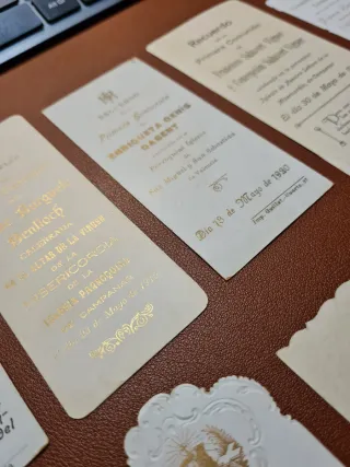 Lote de 10 estampas religiosas