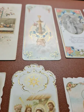 Lote de 10 estampas religiosas