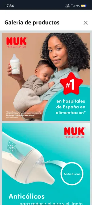 Set Biberones NUK Perfect Match Start