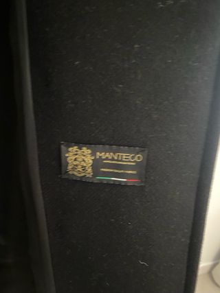 Abrigo Lana Zara M Botones Dorados Militar Negro