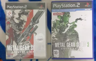 Metal Gear Solid 2 y 3 PS2