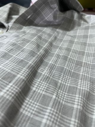 Camicia Calvin Klein a quadri grigia