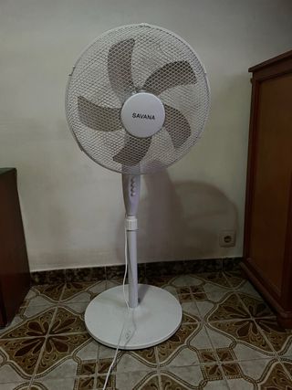 Ventilador de pie Savana blanco