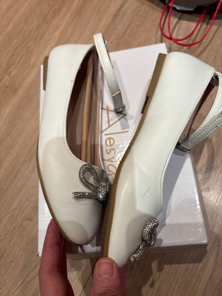 Ballerine bambina con strass cerimonia numero 34