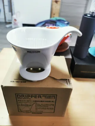 Lote Cafetera Dripper y Molinillo De Café