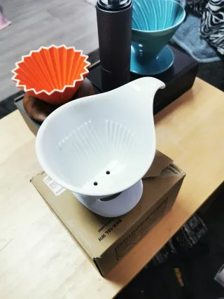 Lote Cafetera Dripper y Molinillo De Café