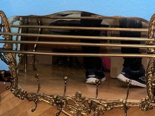 Perchero antiguo de bronce