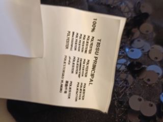 Top Fiesta Promod Lentejuelas Cuello Halter T: L