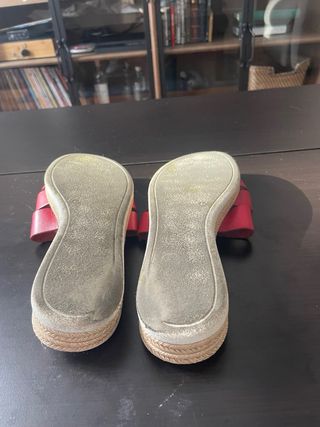 Sandalias Elodie Cuero Rojas T 39