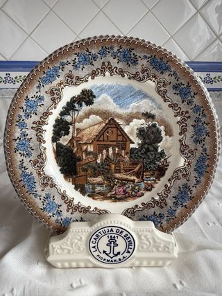 Platos sueltos Vajilla La Cartuja de Sevilla.