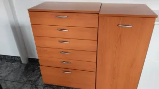 Cajonera 6 cajones + mueble auxiliar