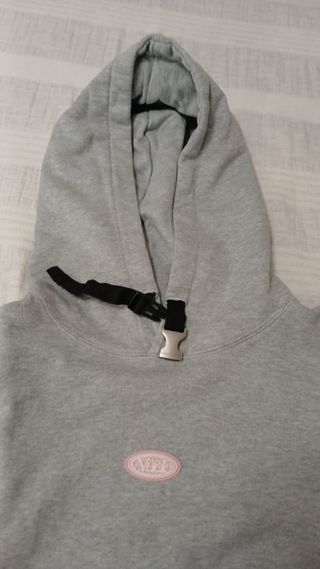 Sudadera NUDE PROJECT con capucha  gris