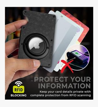 Cartera RFID Bloqueo ROSSM Negra.