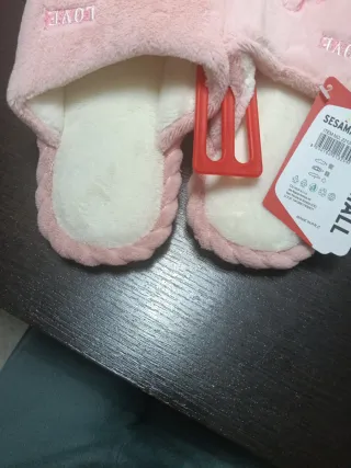 Pantofole donna SESAMALL rosa e bianche