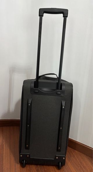 Mochila Trolley Ruedas Negra Gris