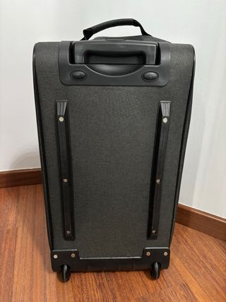 Mochila Trolley Ruedas Negra Gris