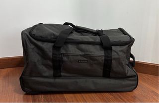 Mochila Trolley Ruedas Negra Gris