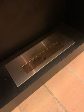 Chimenea Bioetanol Negra y Plateada