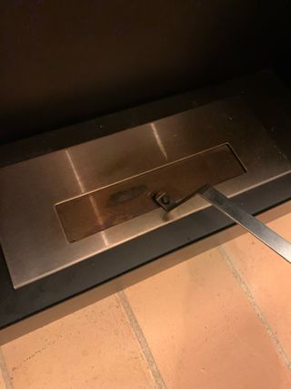 Chimenea Bioetanol Negra y Plateada