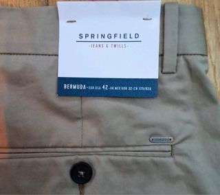 Bermudas Springfield Talla 42 Beige