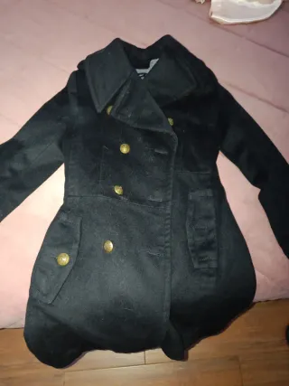 Cappotto Zara Donna XS Nero Grigio