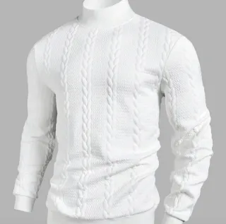 Camiseta elegante estilo jersey blanco