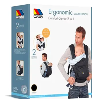 Mochila Portabebés Molto Negra