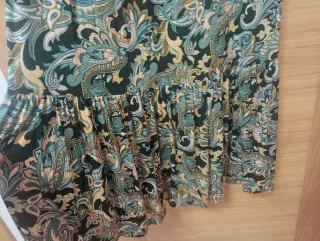 Vestido largo estampado paisley