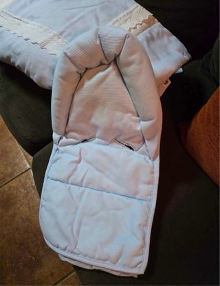 Saco paseo/Maxi Cosi azul bebé piqué